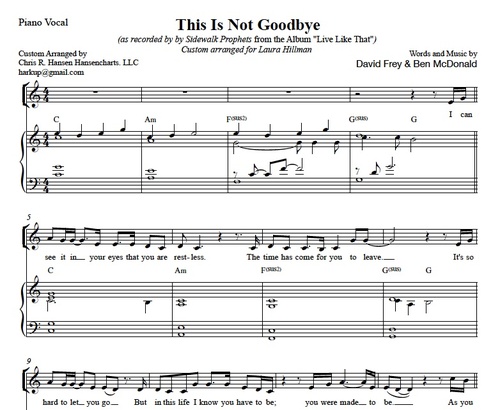 Product picture This is Not Goodbye Sidewalk Prophets